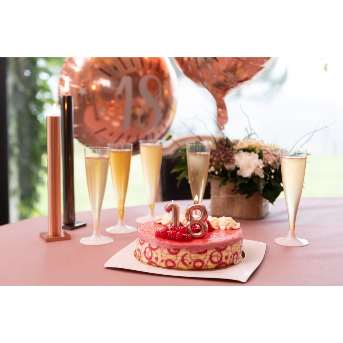 Bougie Chiffre - Rose gold (9cm)
