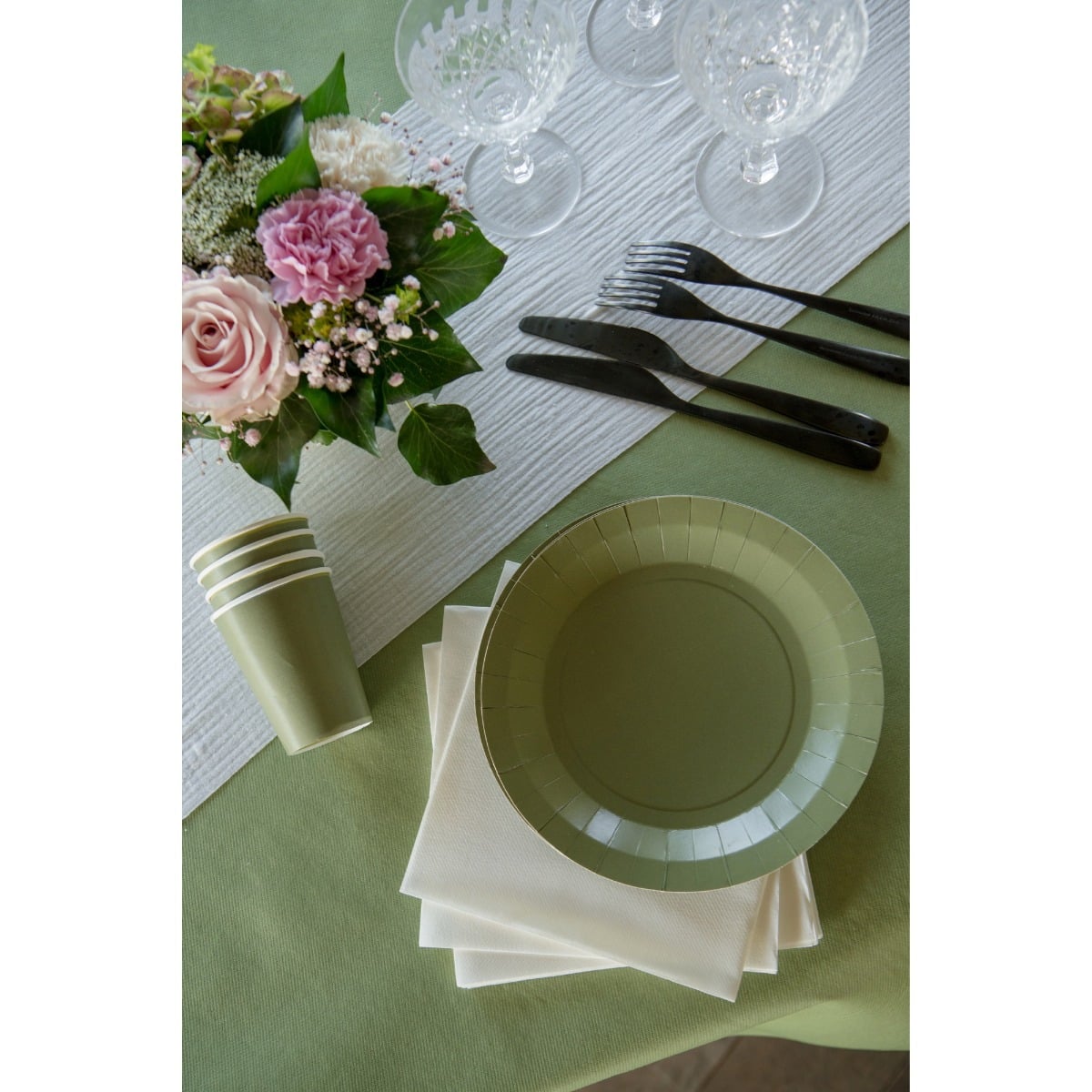 Assiettes unies - 17.5 cm