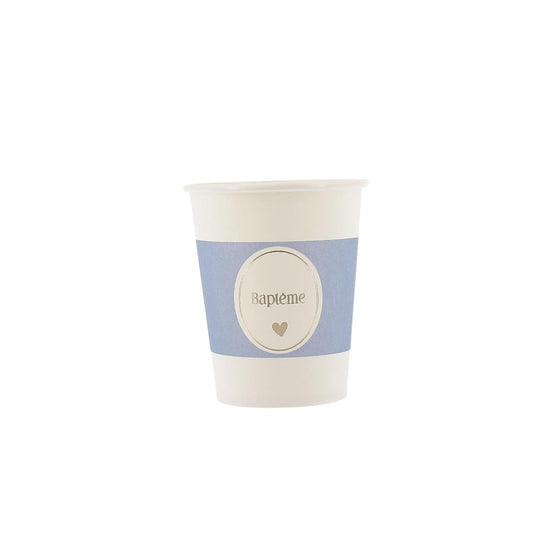 Gobelets - Baptême Bleu (8pcs)