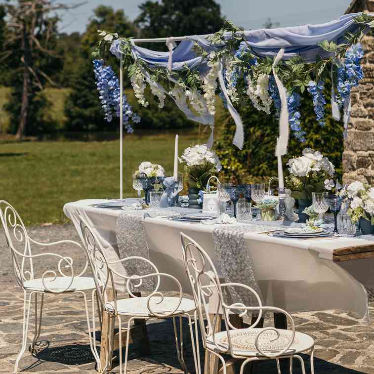 Assiettes Baptême - Bleu