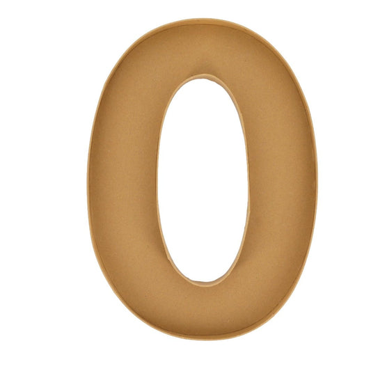 Plateau en carton - Chiffre "0" 40cm