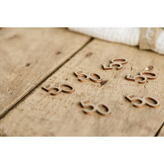 Décorations 50 en bois