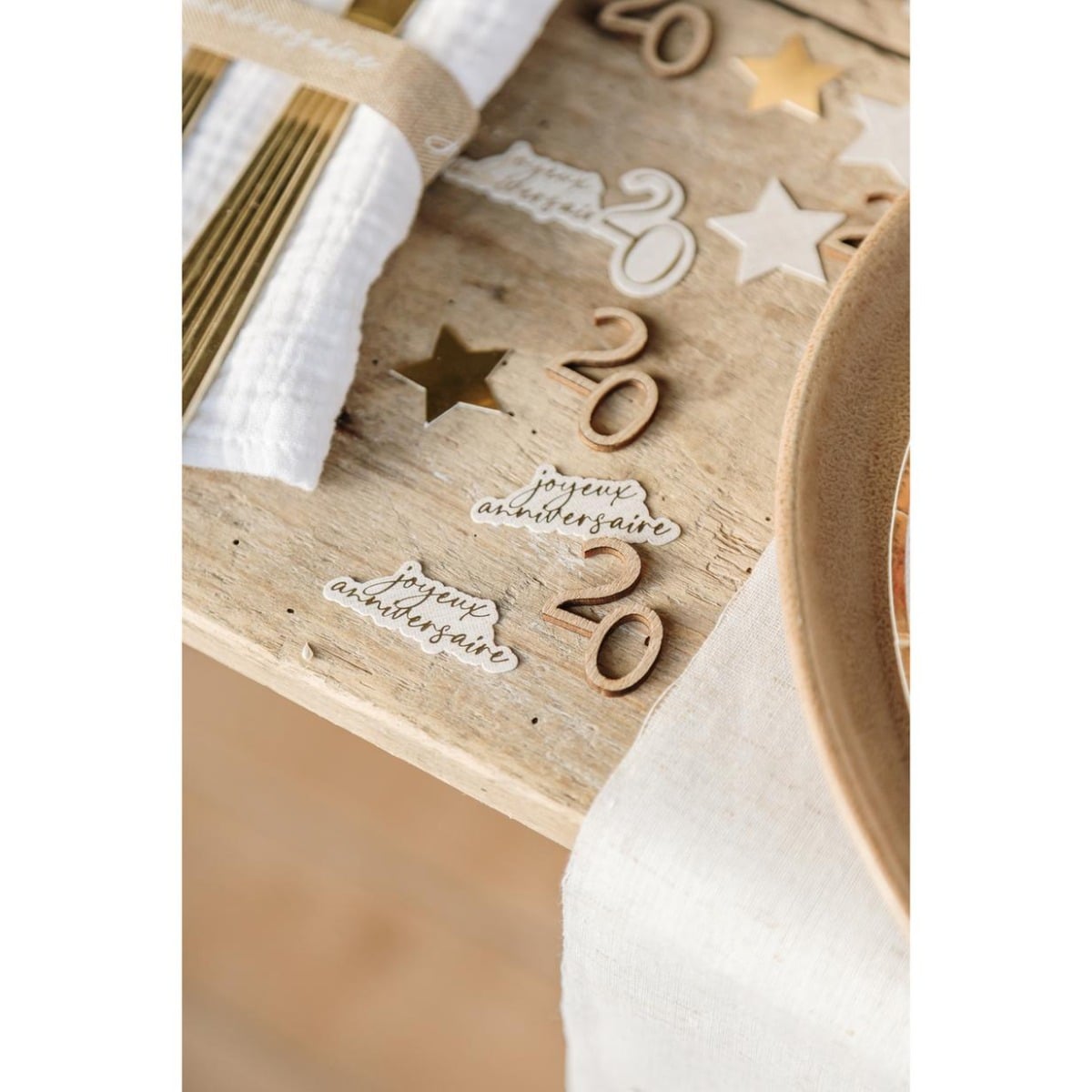 Décorations 20 en bois