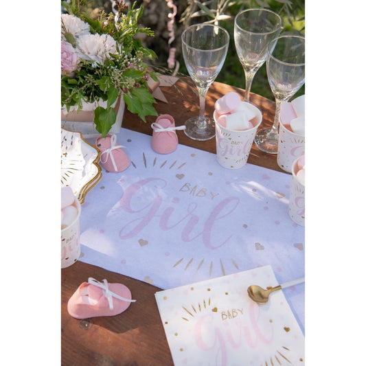 Chemin de table Baby Girl Rose (3m)