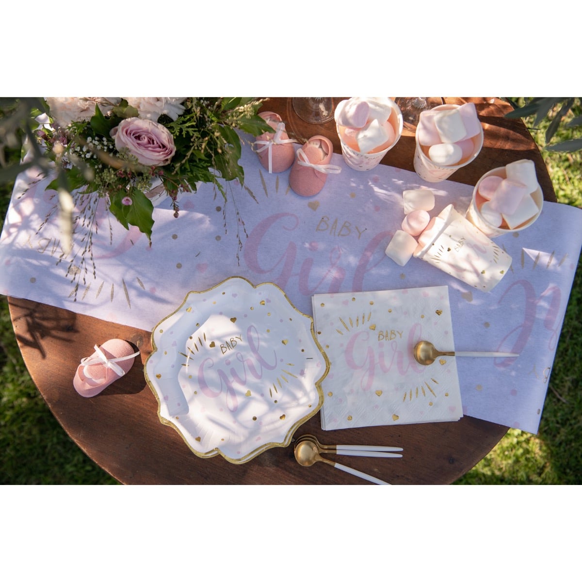 Assiettes Baby Girl Rose