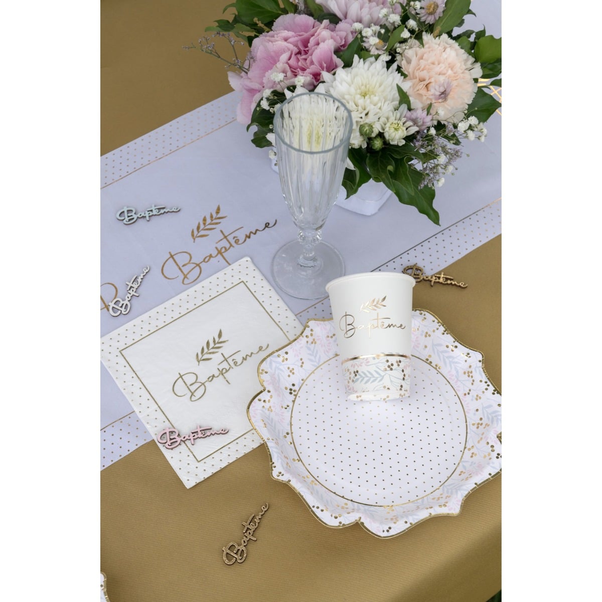 Serviettes Baptême