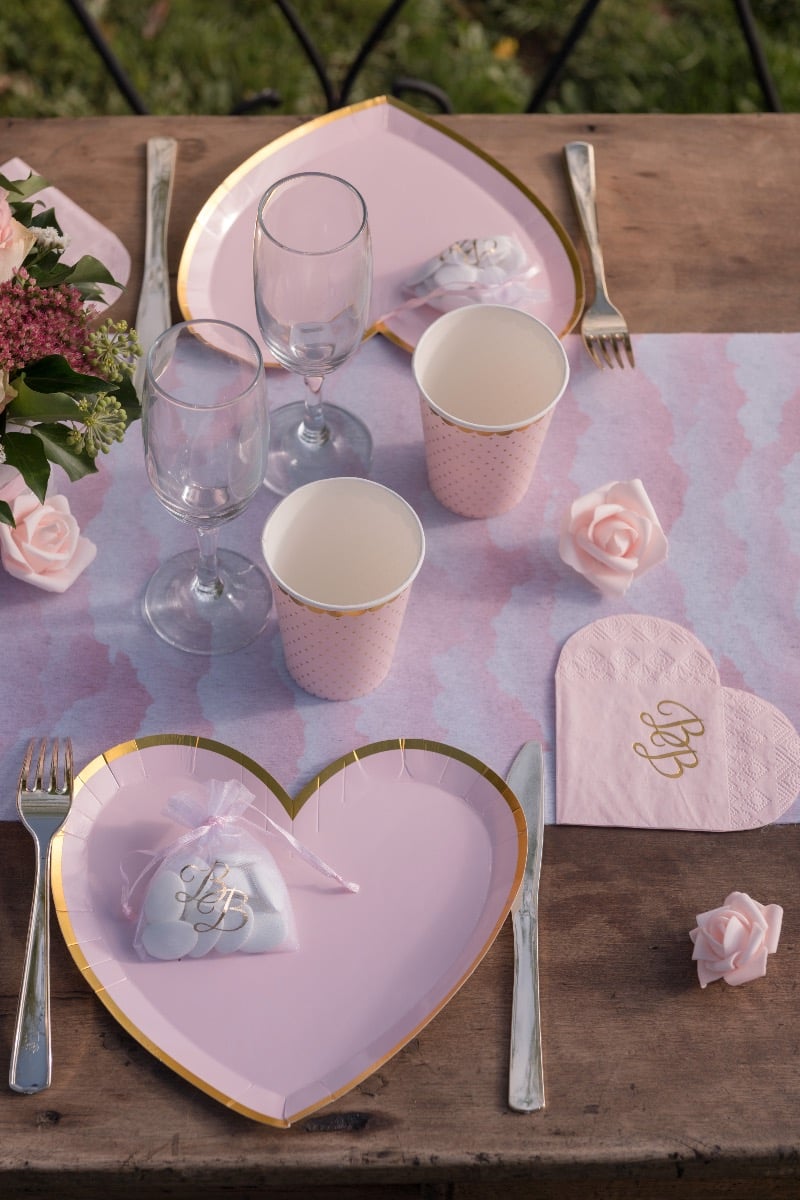 Serviettes BB Rose