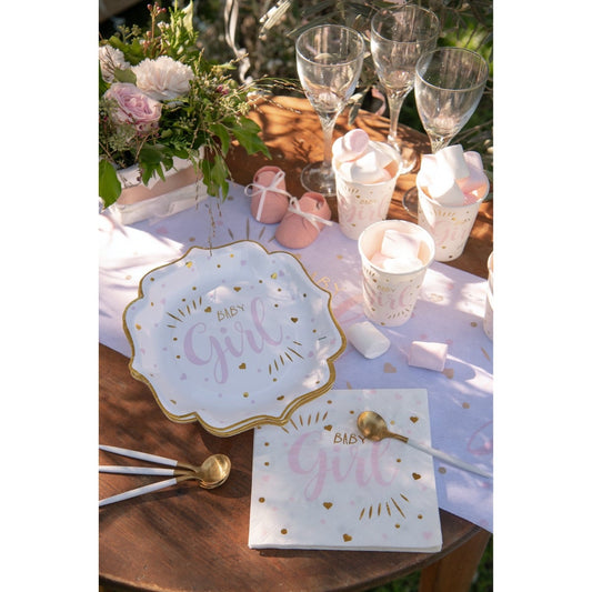 Assiettes Baby Girl Rose