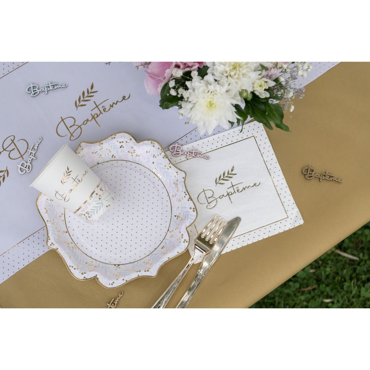 Serviettes Baptême