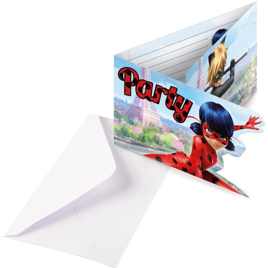 Invitations & Enveloppes -  Miraculous (8pcs)