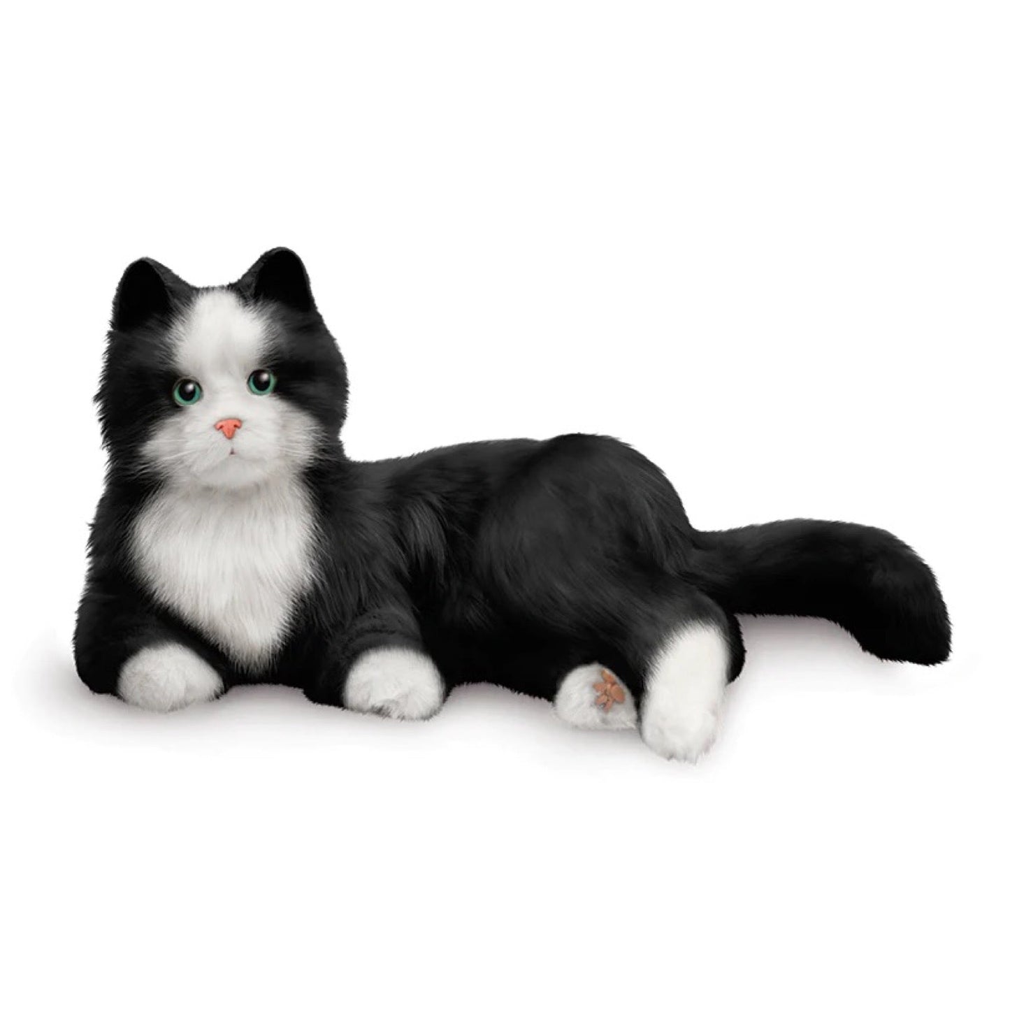 Interactive Cat Plush Toy for Elderly - Black