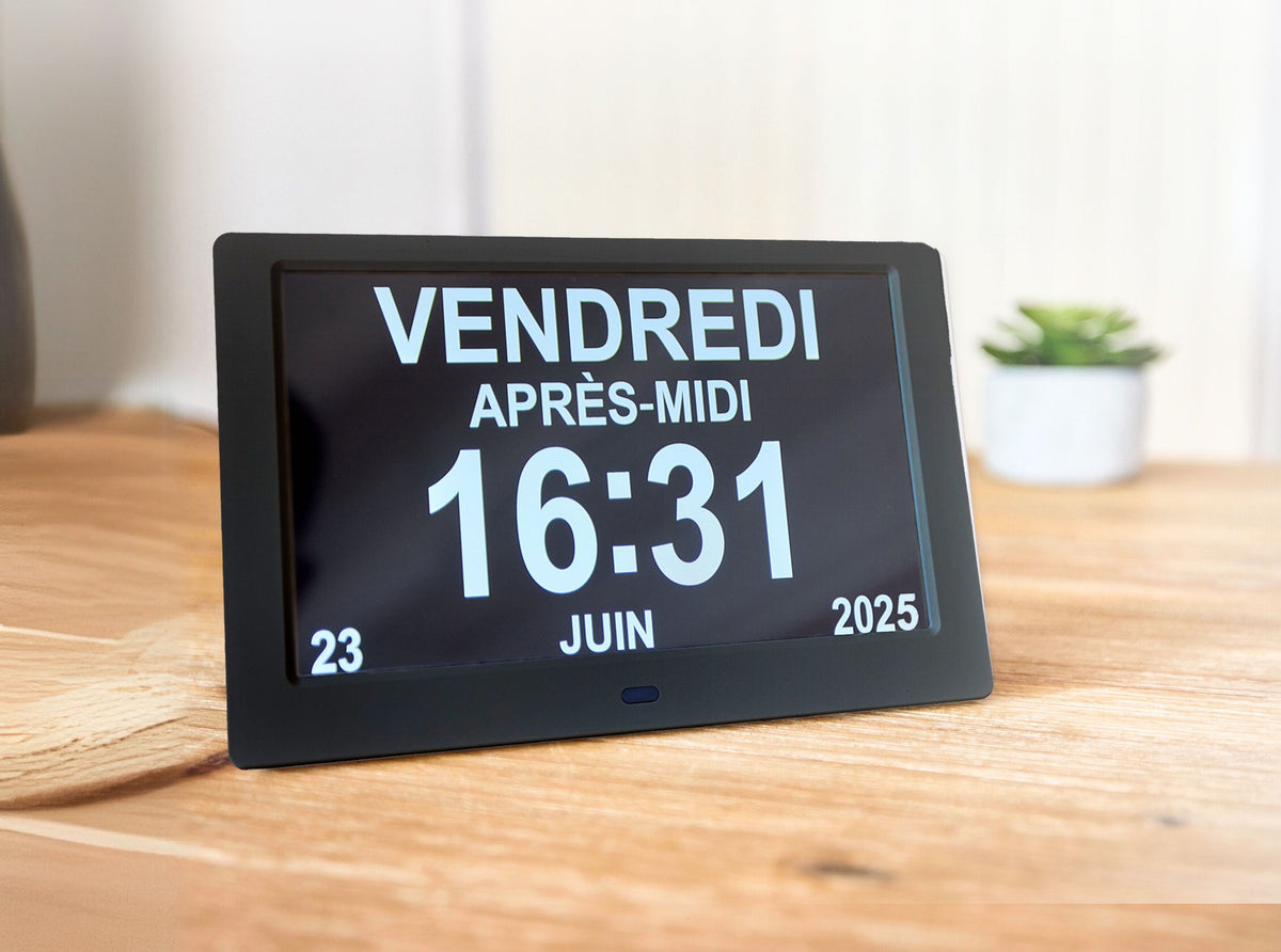 ALLY Clock 20cm - Horloge Calendrier Senior & Alzheimer