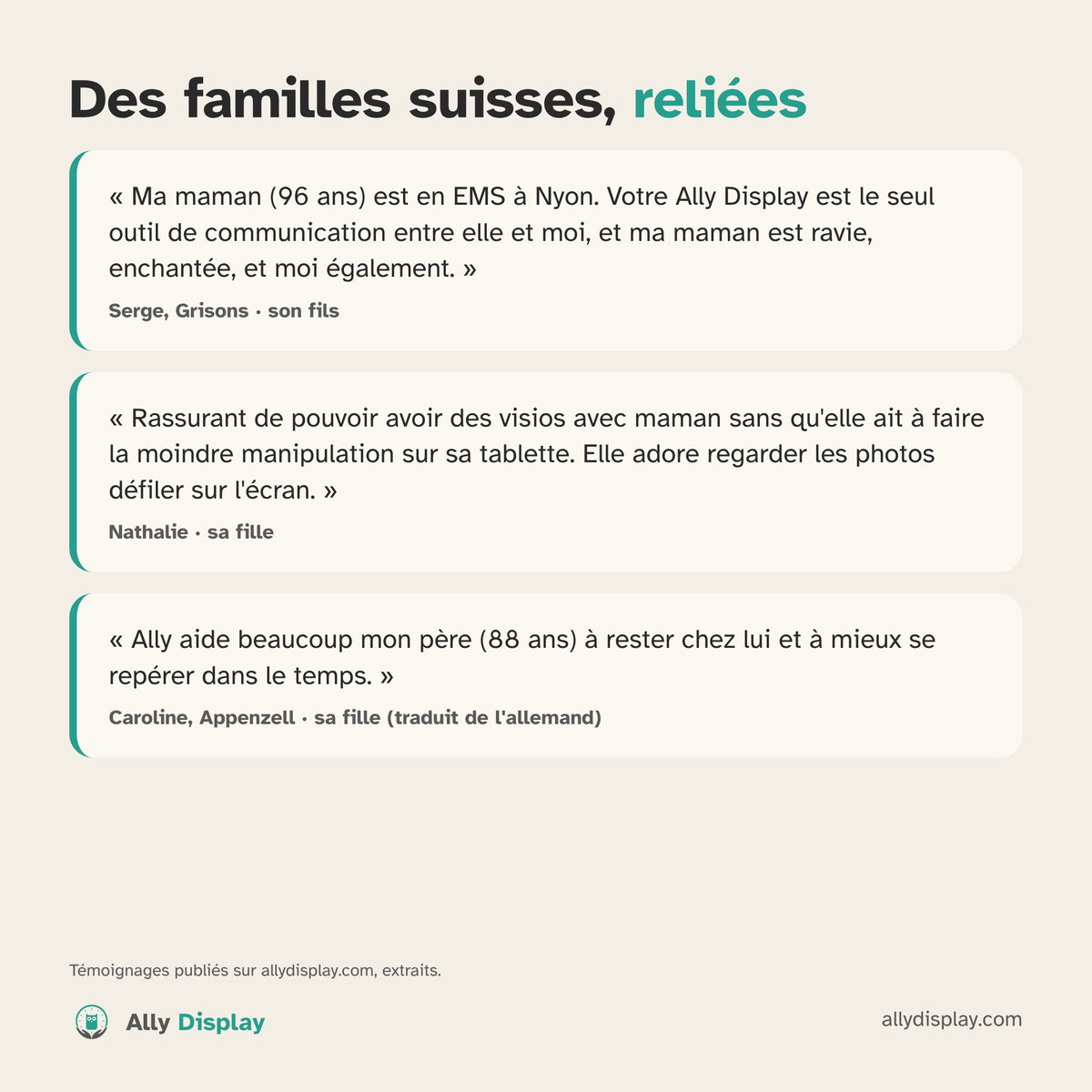 Ally Display — the clock that keeps you connected with your parents