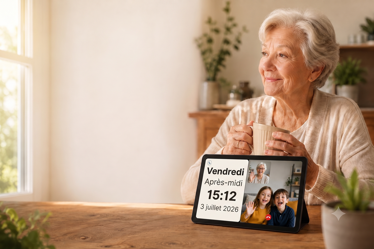 Ally Display 10" — Vernetzte Uhren-Tablette für Ihre älteren Angehörigen
