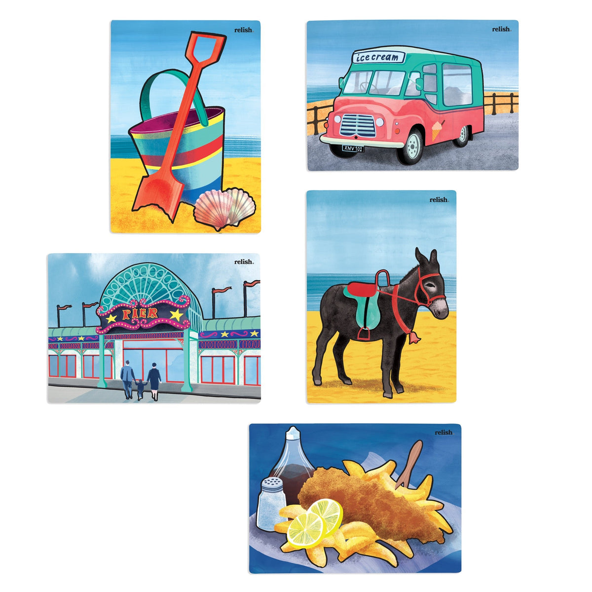 Aquarellmalerei - Strandurlaub