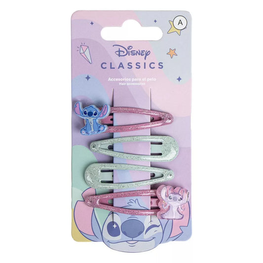 Set de 4 barrettes Lilo & Stitch Angel