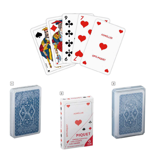 Jeu de carte OPTI - Jass Piquet