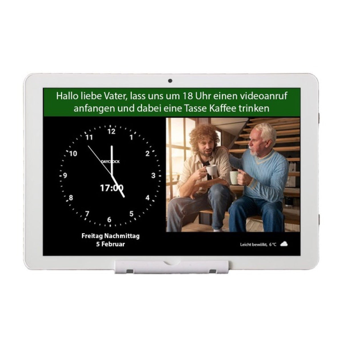 DayClock Generations 10 - Horloge avec jours de la semaine, date et heure, agenda et vidéo