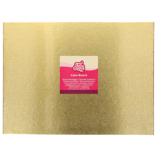 FunCakes Cake board rectangulaire or (40 x 30 cm)