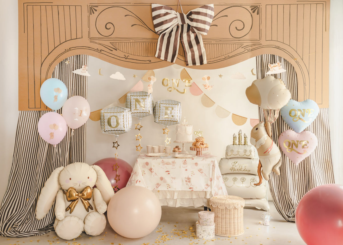 Ballons alu cubes - One (3pcs)