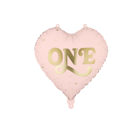 Ballon en Alu - Coeur ''One'' Rose