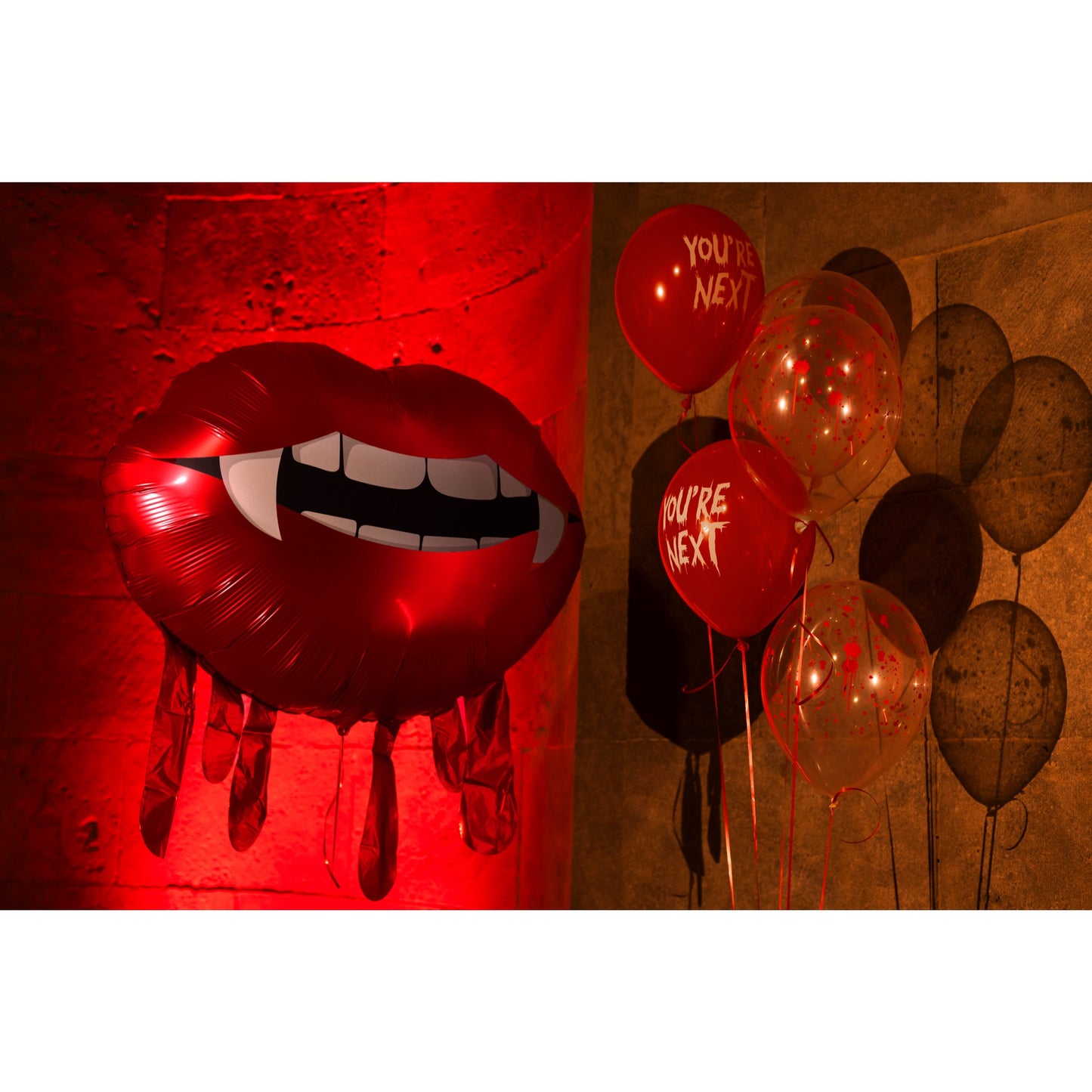 Ballon en Alu - Lèvres ensanglantées Halloween