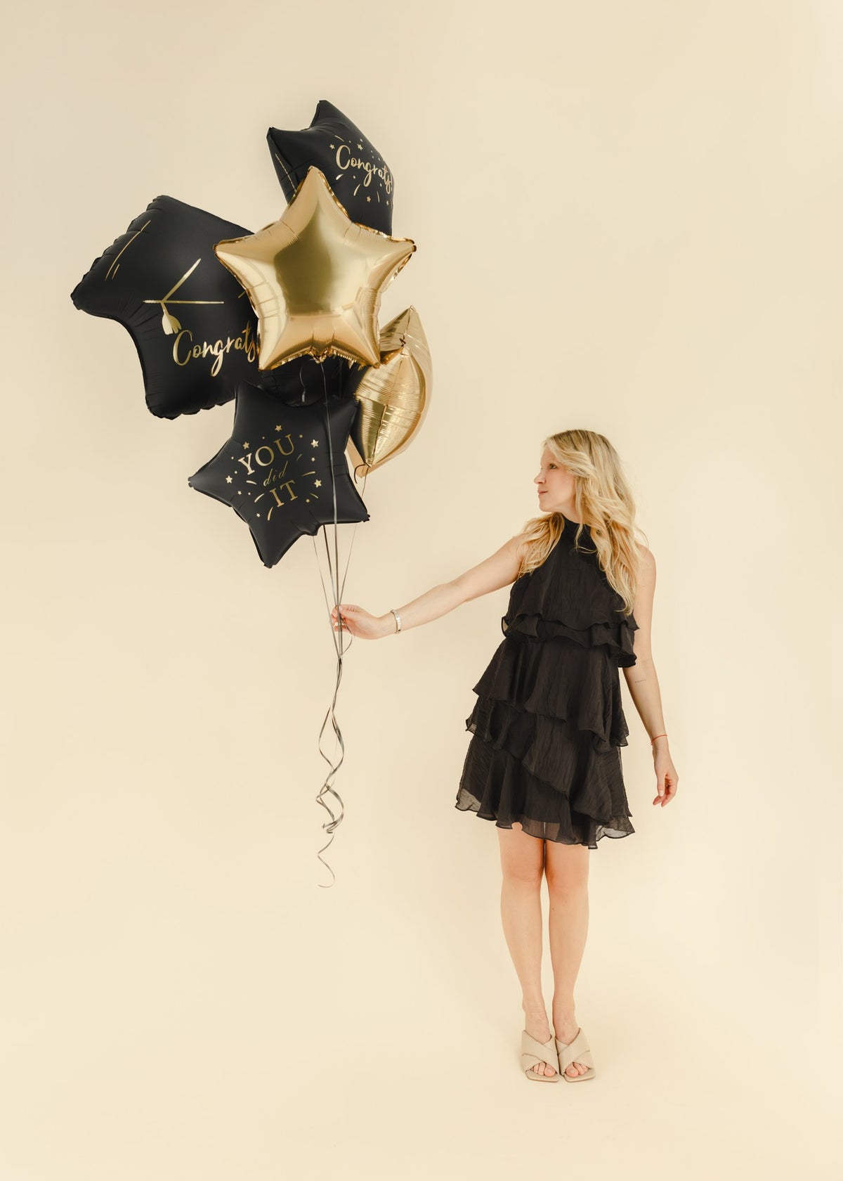 Set de ballons alu - Congrats (5pcs)