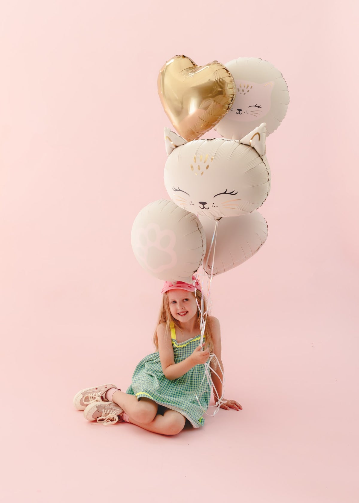 Set de ballons alu - Chat (5pcs)