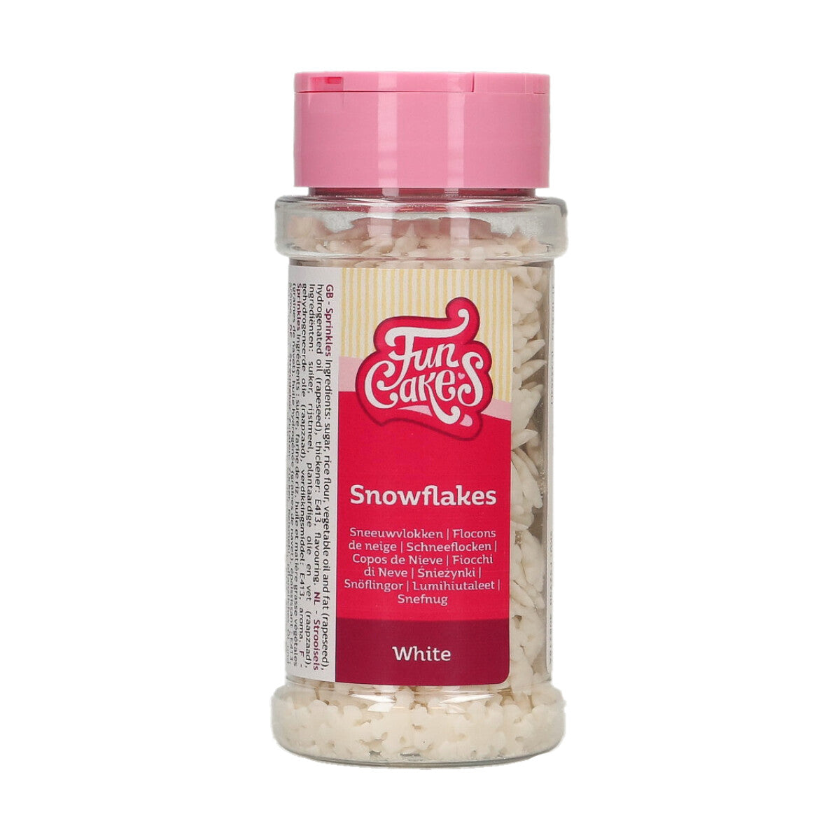 Flocons de neige en sucre - Blanc (50g)
