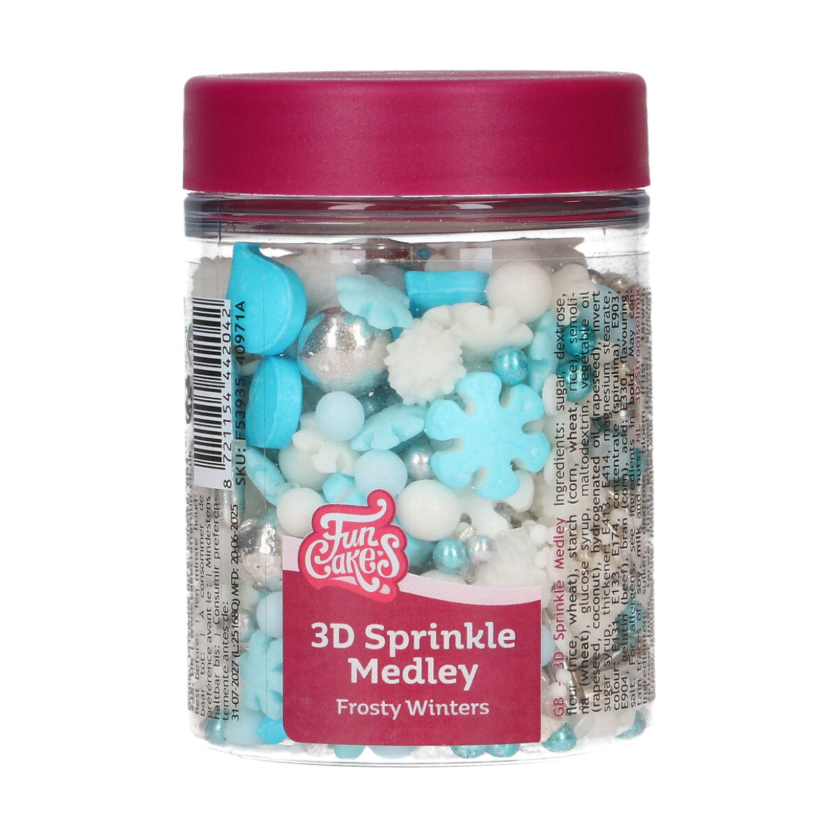 Confettis en sucre 3D - Frosty Winters (70g)