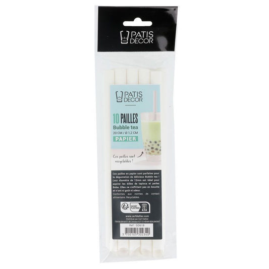 Pailles à Bubble Tea (10pcs)