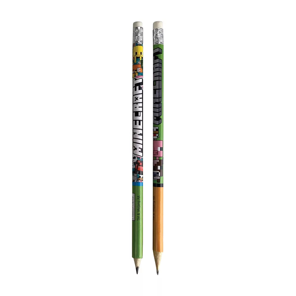 Crayon à papier HB avec gomme Minecraft Chibi