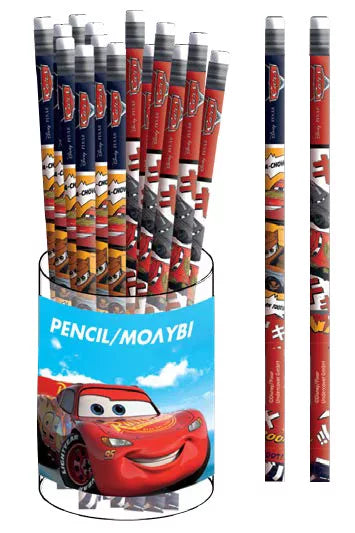 Crayon à papier HB avec gomme Cars Vroom
