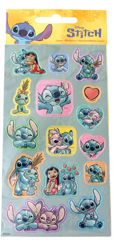 Autocollants hologramme Lilo & Stitch Palm