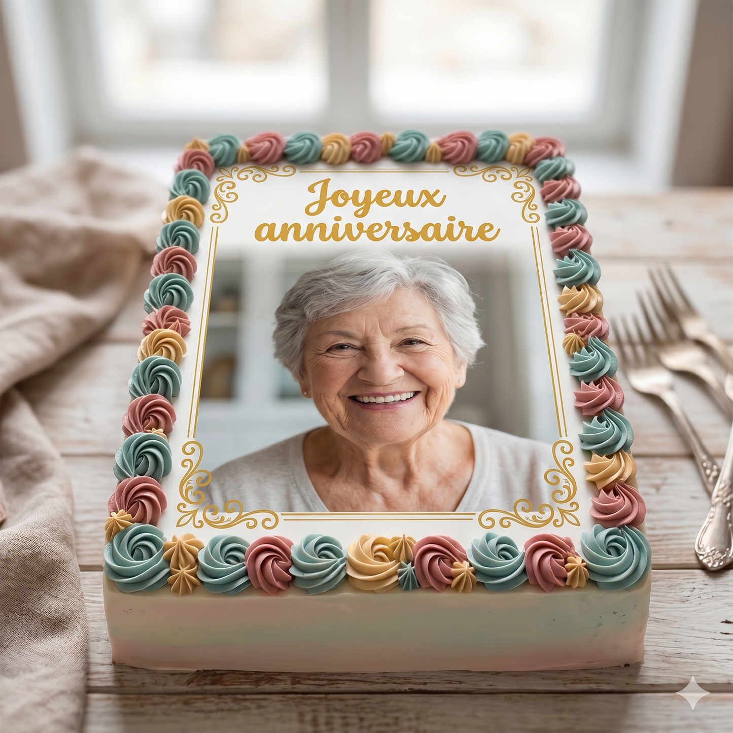 Personalisierter Lebensmitteldruck - A4 Zuckerblatt