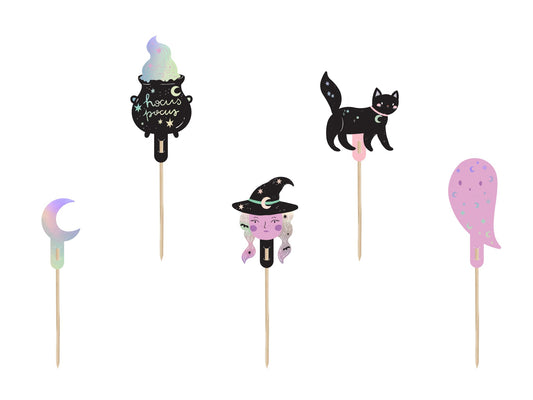Cupcake toppers Halloween (14cm, 6pcs)