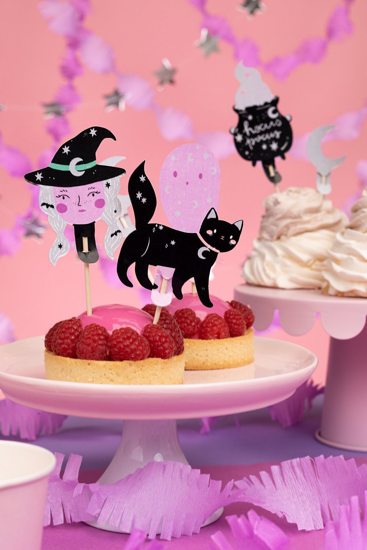 Cupcake toppers Halloween (14cm, 6pcs)