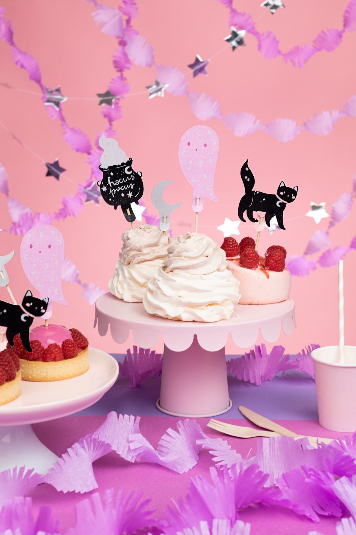 Cupcake toppers Halloween (14cm, 6pcs)