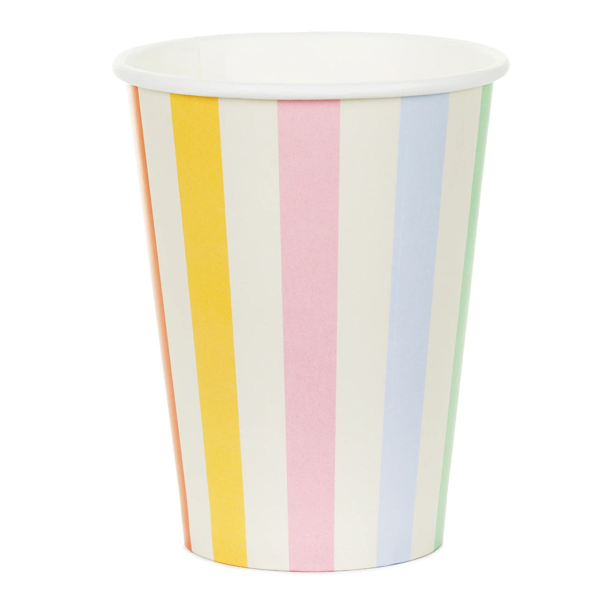 Gobelets en carton Rayures (400 ml, 6 pièces)