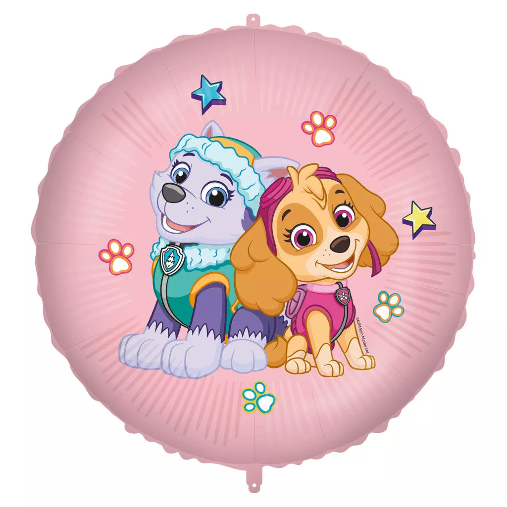 Ballon alu Pat'Patrouille Stella et Everest (46 cm)