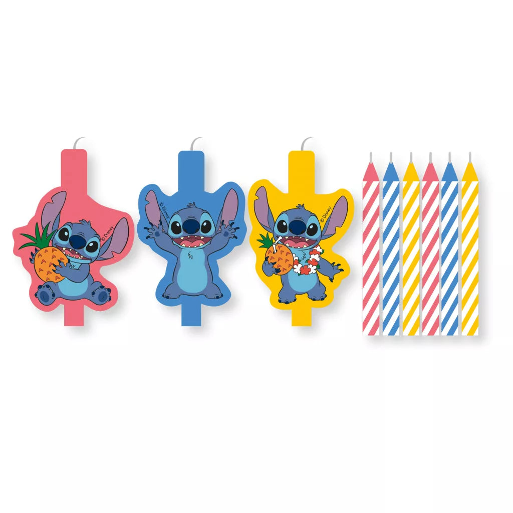 Bougies d'anniversaire Lilo & Stitch Angel (9 pièces)