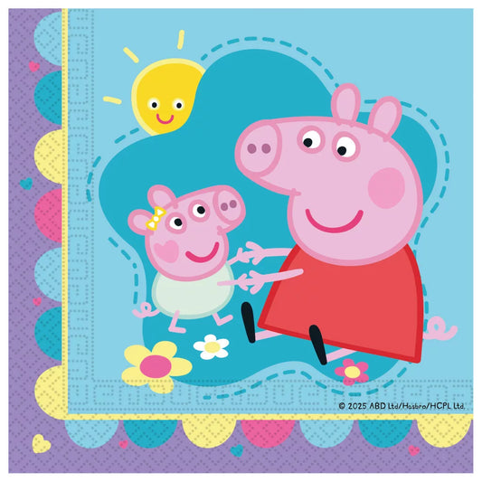 Serviettes Peppa Pig With Love (33x33cm, 20 pièces)