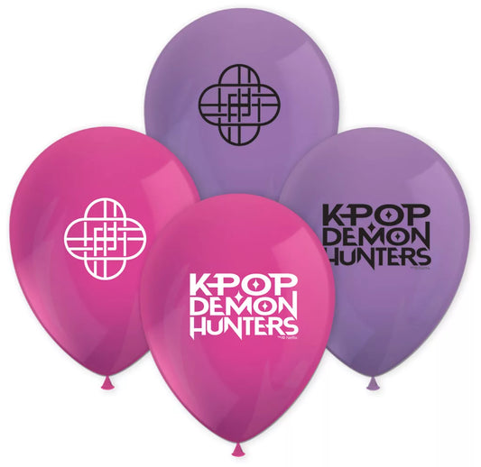 Ballons KPop Demon Hunters Honmoon (8 pièces)