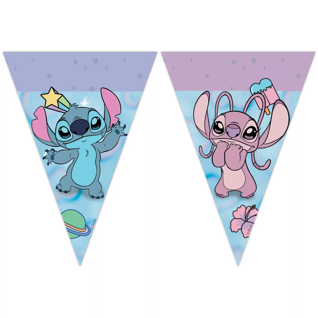 Guirlande bannière Lilo & Stitch Angel Cute (2.3m)