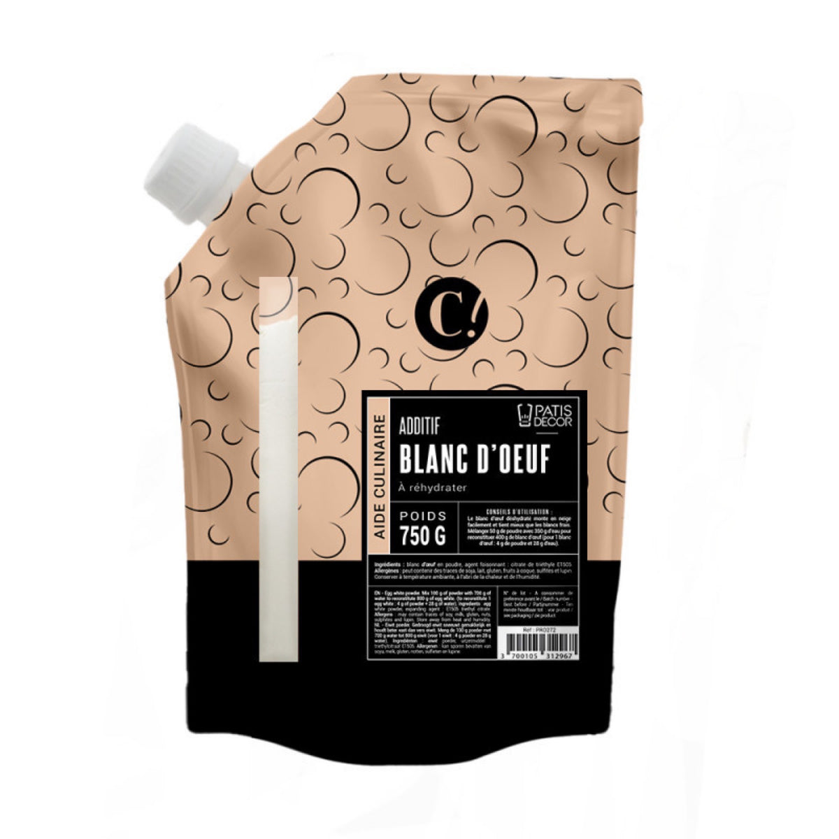 Blanc d'œuf en poudre 750g