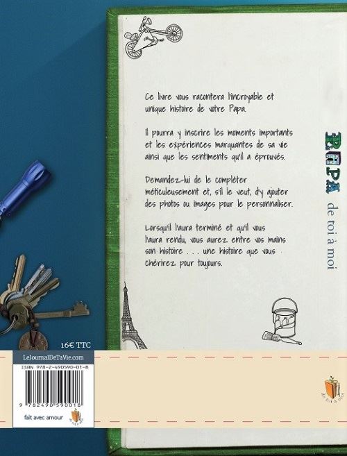 Journal mémoire « Papa, de toi à moi » (relié)