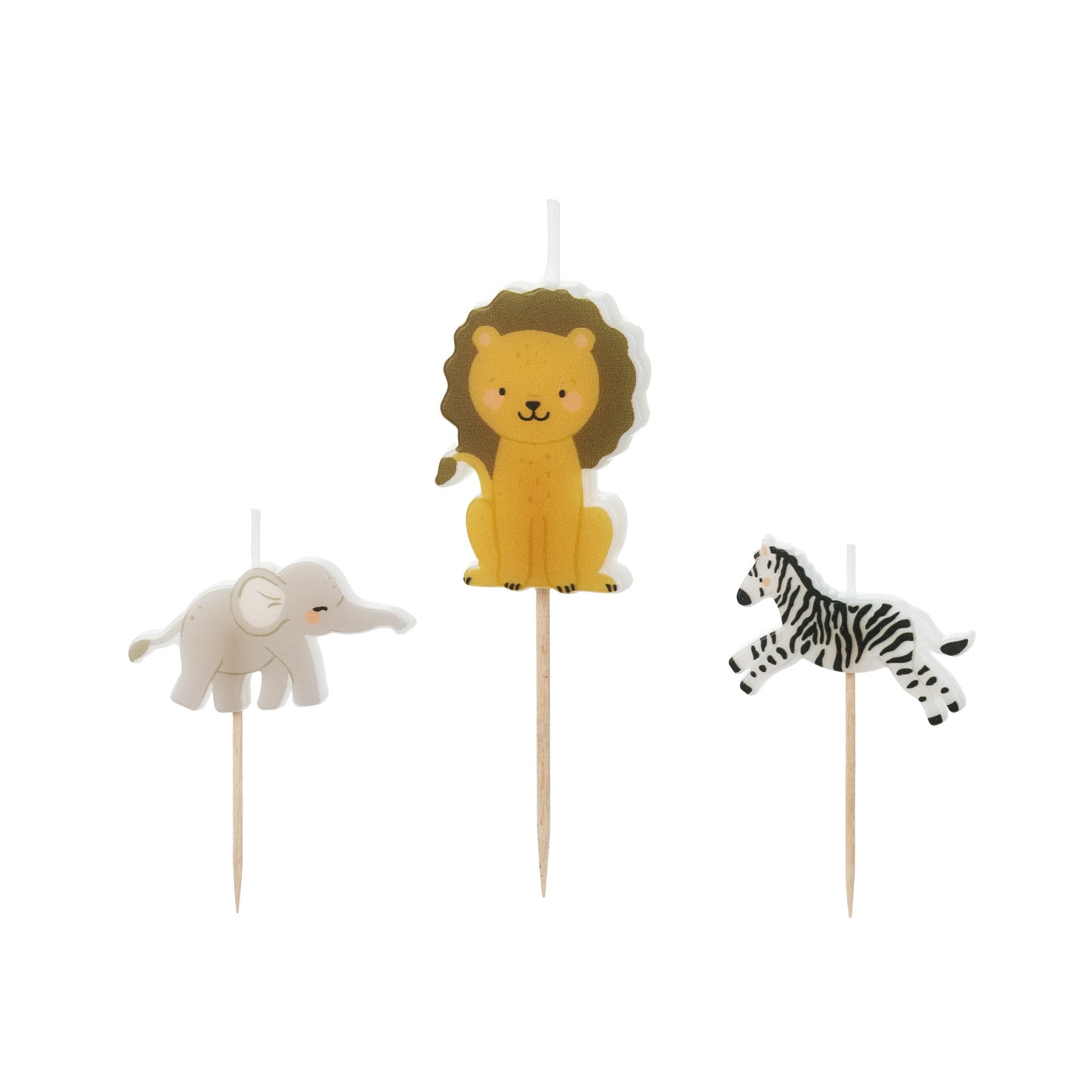 Bougies Safari (3pcs)