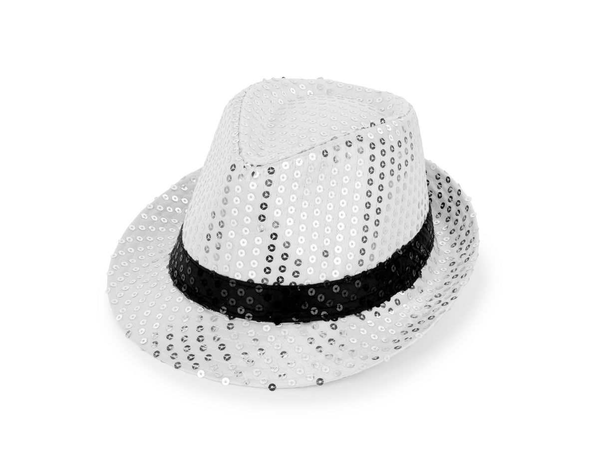 Chapeau à paillettes - Argent (27cm)