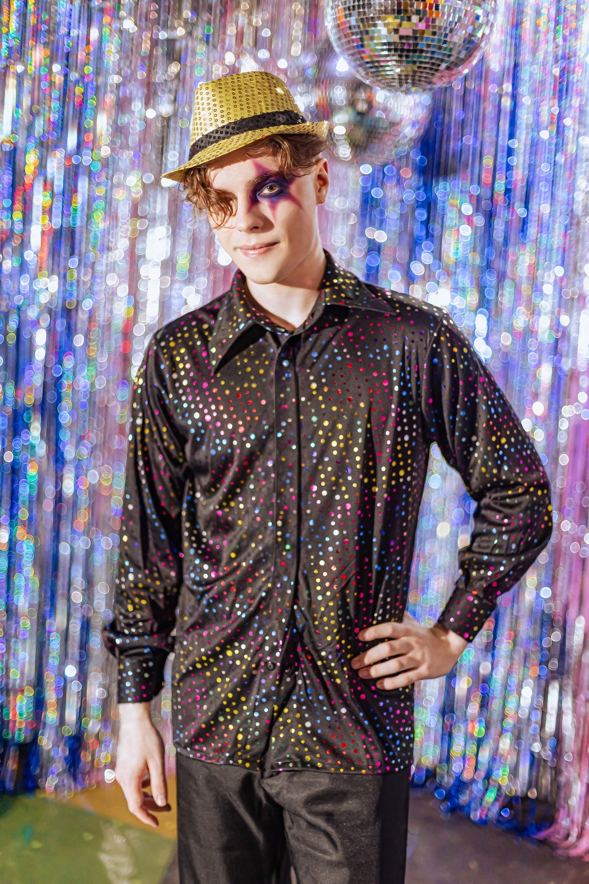 Chapeau à paillettes - Or (27cm)