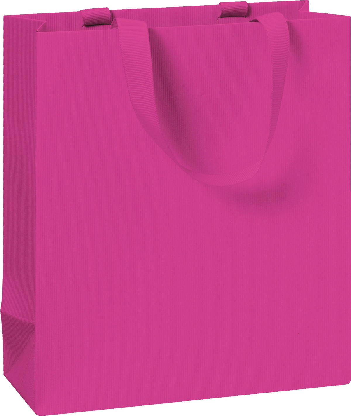 Sac cadeau uni One Colour Rose vif / 18 x 8 x 21 cm